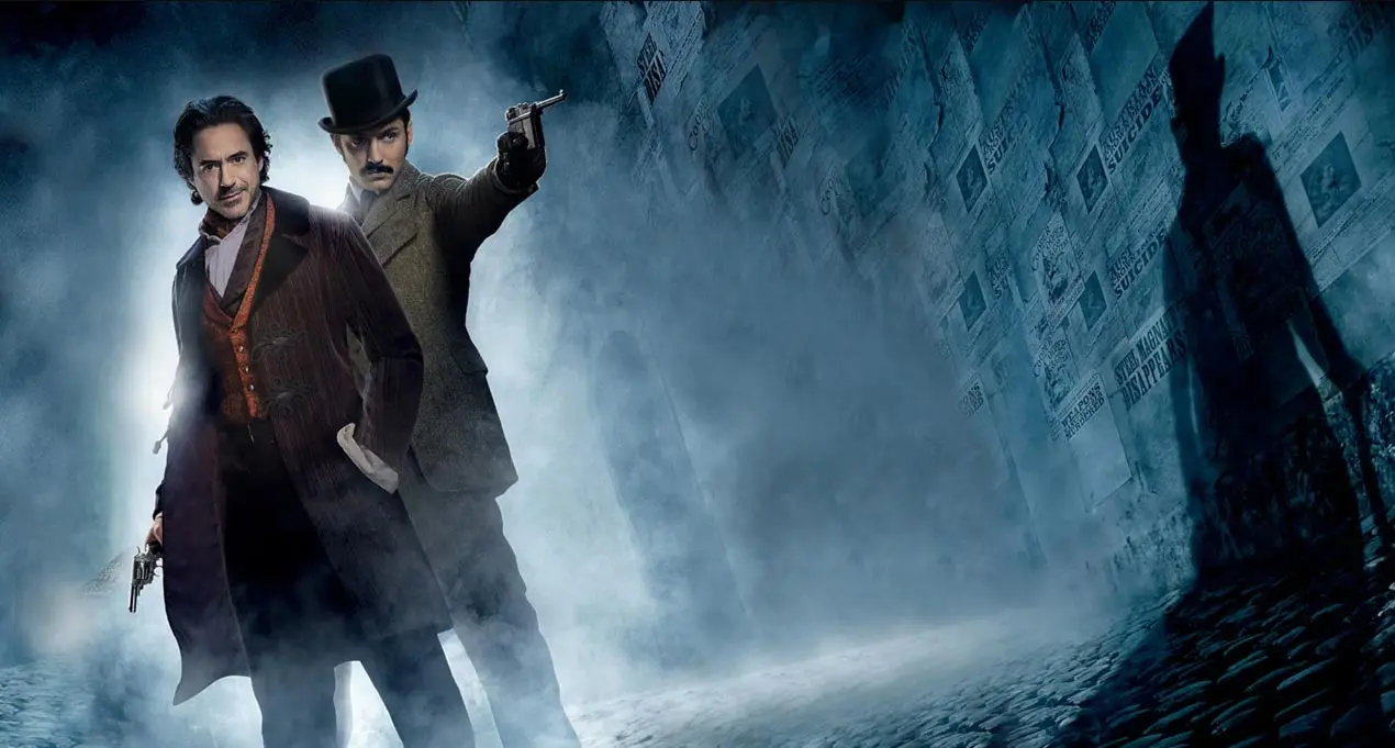 downey-law-holmes-watson-with-gun-among-fog