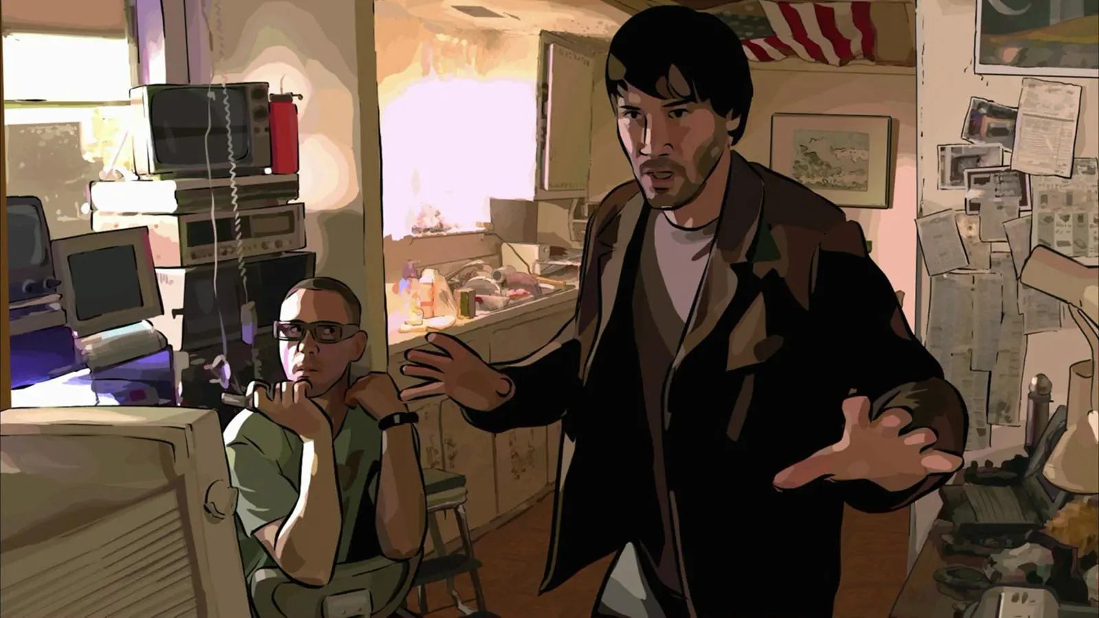 scanner darkly american characters reeves downey jr-www.helpbestlife.com