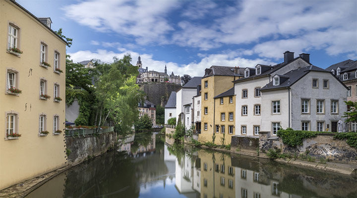 The old quarter of Luxembourg City