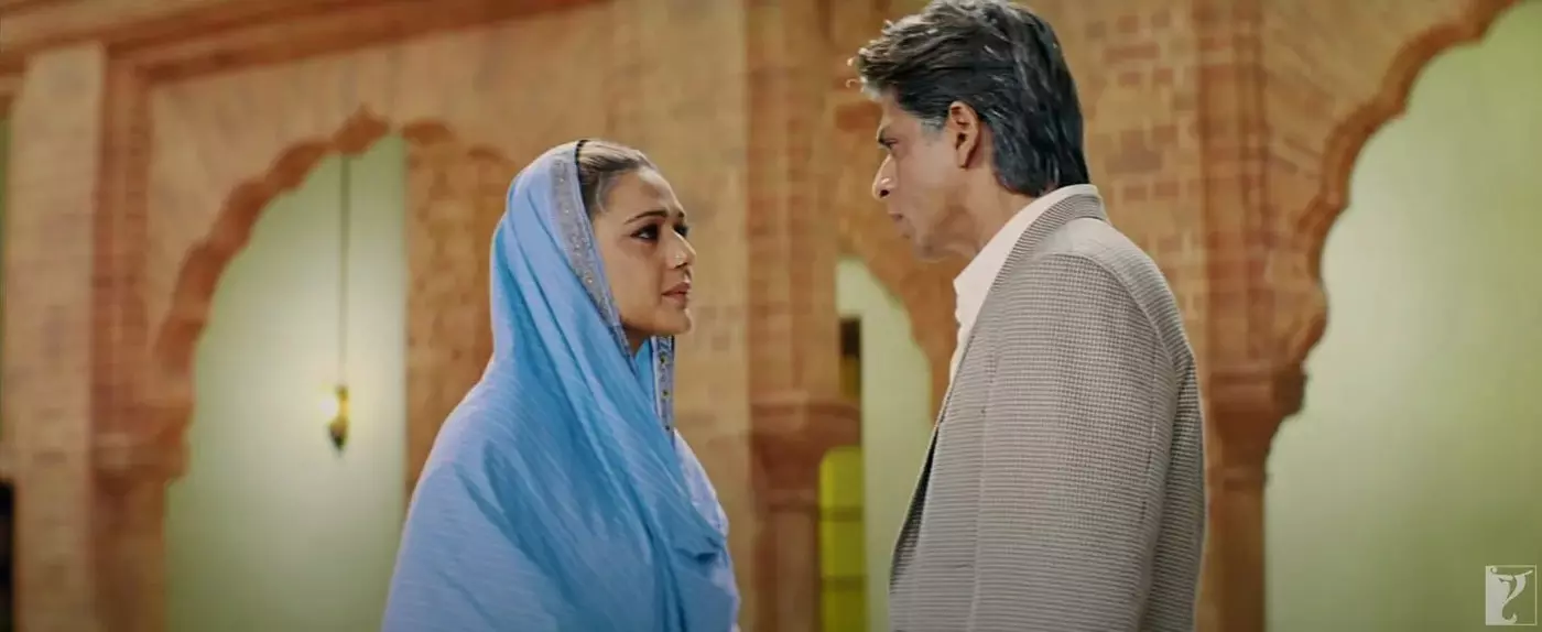 Veer-Zaara movie shahrukh khan zinta in blue