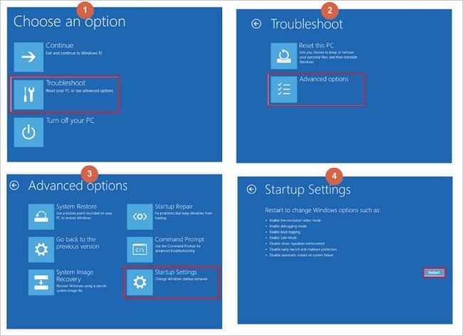 boot into safe mode login 2