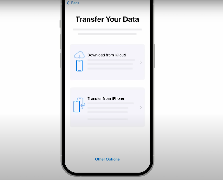 how to transfer data from iPhone to iPhone