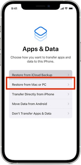 how to transfer data from iPhone to iPhone