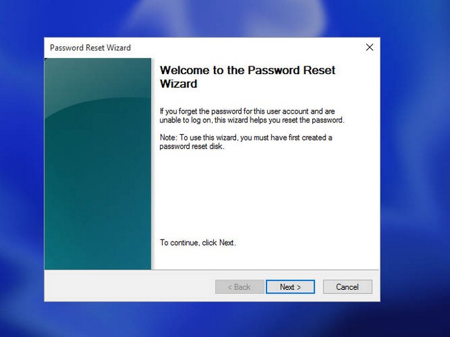 Windows 10 password recovery