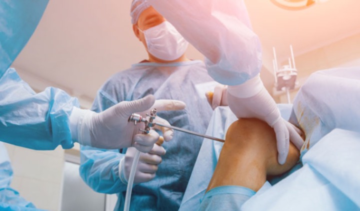 Knee joint replacement surgery