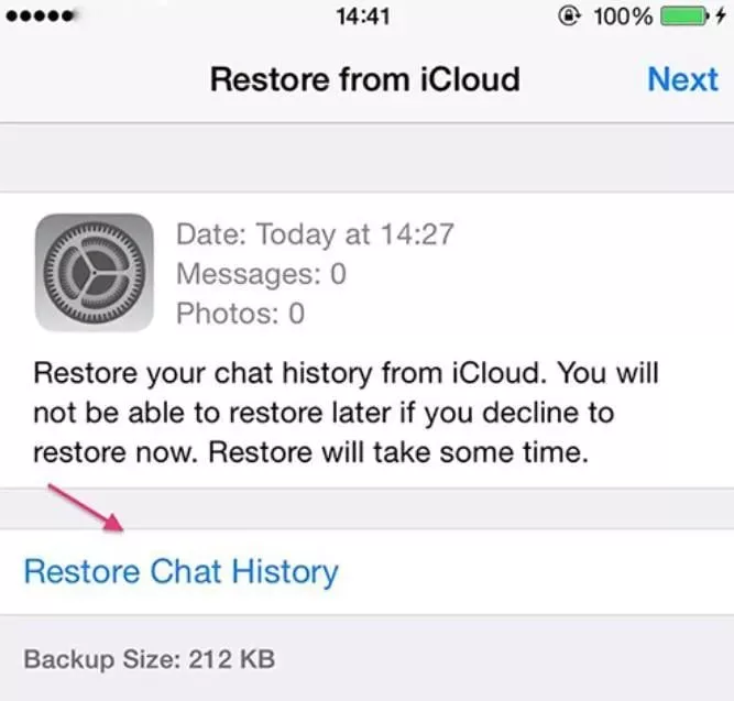 Restore iCloud