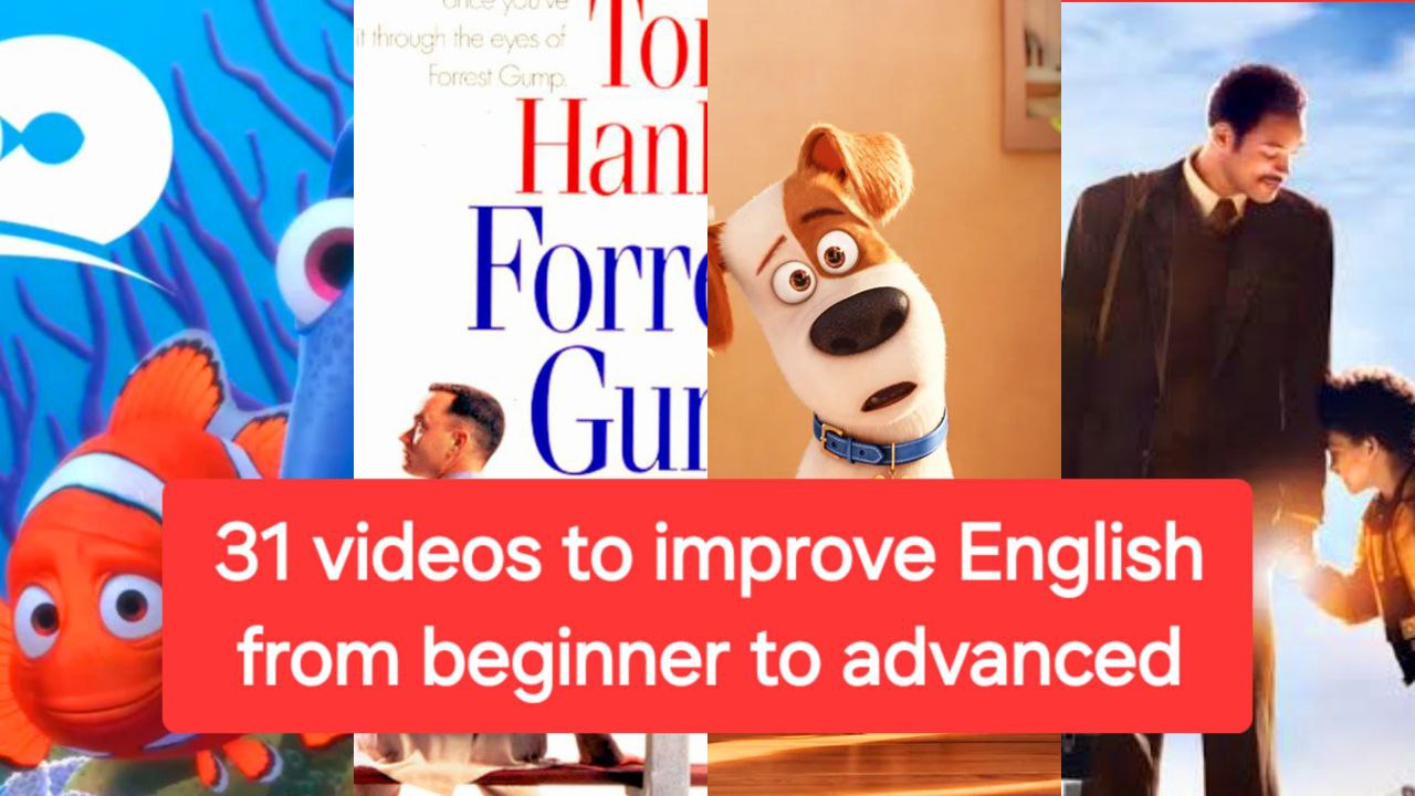 31 videos to improve English from beginner to advanced