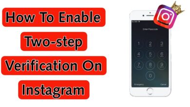 How to enable Instagram two-step verification