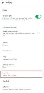 How to lock your WhatsApp account?